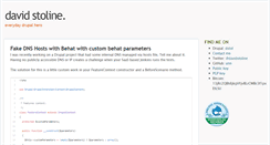 Desktop Screenshot of davidstoline.com